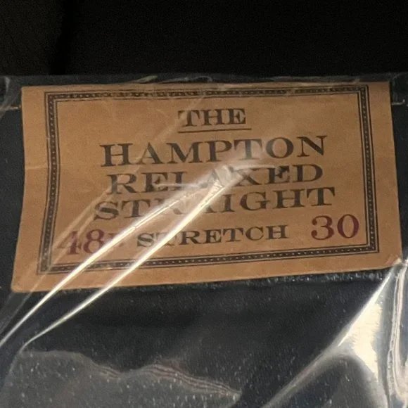 NWT! POLO RALPH LAUREN Men's Big & Tall Hampton Relaxed Straight Jeans Sz/48Bx30 Straight